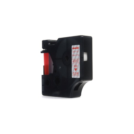 Taśma Jetworld Zamiennik Dymo D1 Czerwony Na Przezroczystym 9Mm X 7M  Lm100, Lm100Plus, Lm100Series, Lm120P, Lm280, Lm300, Lm350