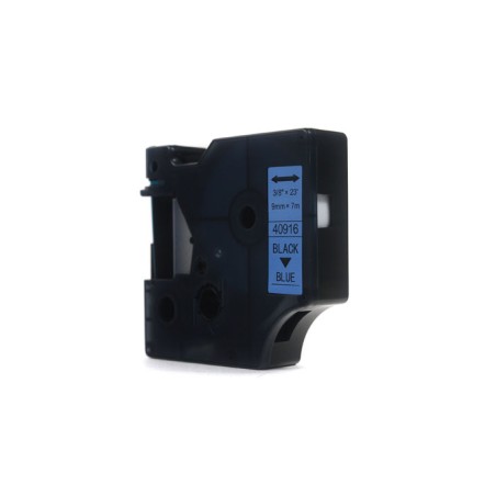 Taśma Jetworld Zamiennik Dymo D1 Czarny Na Niebieskim 9Mm X 7M  Lm100 , Lm120, Lm150, Lm160, Lm200, Lm210, Lm210D, Lm220, Lm260,