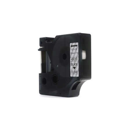 Taśma Jetworld Zamiennik Dymo D1 Czarny Na Przezroczystym 12Mm X 7M Lm100, Lm100+, Lm200, Lm300, Lm400, Lm420P, Lm350, Lm350D, L