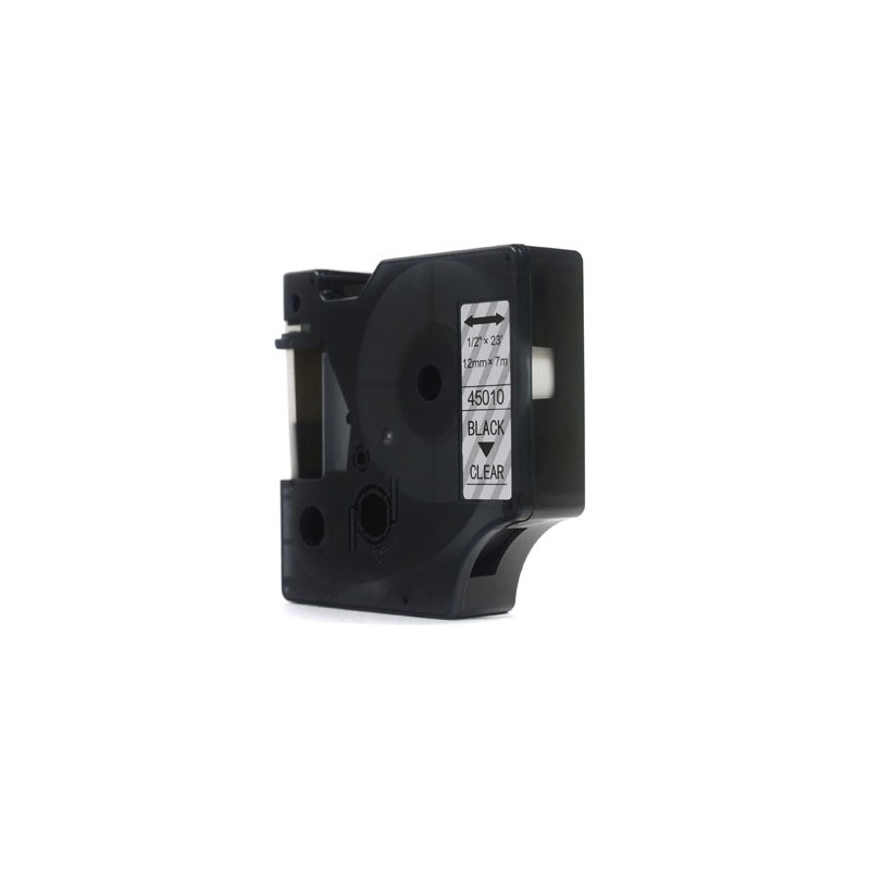 Taśma Jetworld Zamiennik Dymo D1 Czarny Na Przezroczystym 12Mm X 7M Lm100, Lm100+, Lm200, Lm300, Lm400, Lm420P, Lm350, Lm350D, L