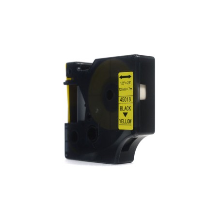 Taśma Jetworld Zamiennik Dymo D1 Czarny Na Żółtym 12Mm X 7M Lm100, Lm100+, Lm200, Lm300, Lm400, Lm420P, Lm350, Lm350D, Lm360D, L