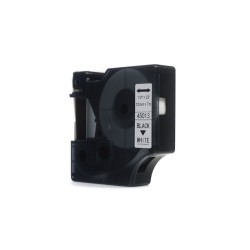 Taśma Jetworld Zamiennik Dymo D1 Czarny Na Białym 12Mm X 7M Lm100, Lm100+, Lm200, Lm300, Lm400, Lm420P, Lm350, Lm350D, Lm360D, L