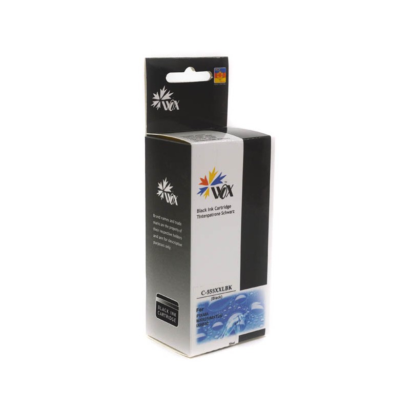Tusz Wox Black Canon Pgi 555Bk Xxl Z Chipem Zamiennik Pgi-555Pgbkxxl (8049B001)