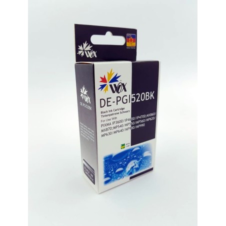 Tusz Wox Black Canon Pgi 520Bk Zamiennik Pgi520Bk