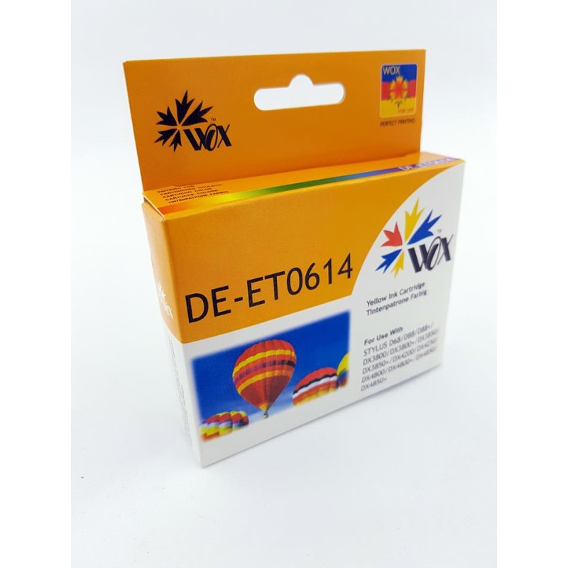 Tusz Wox Yellow Epson T0614 Zamiennik C13T06144010