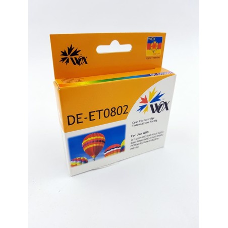 Tusz Wox Cyan Epson T0802 Zamiennik C13T08024010