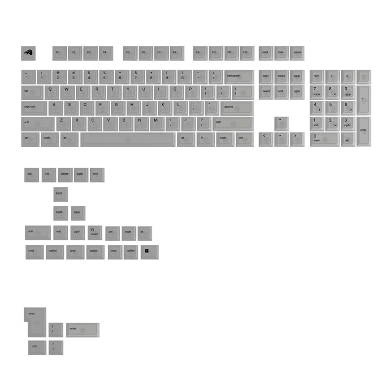 Glorious Gaming Glo-Kb-Acc-Kc-Pc-Poly-Us Części Do Urządzeń Wejściowych Nakładki Na Przyciski Klawiatury