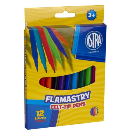 Flamastry Astra Cx - 12 Kolorów, 314107001