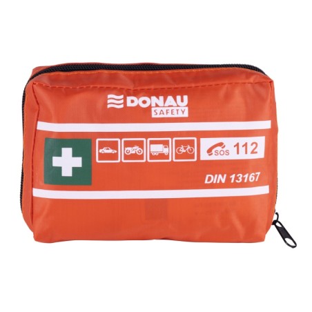 Apteczka Pierwszej Pomocy Samochodowa Donau Safety, Materiałowa, Din Mini, Pomarańczowa, 32542211-07