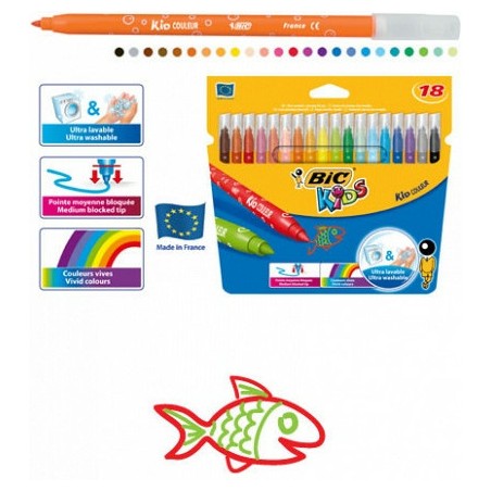Flamastry Bic Kid Couleur