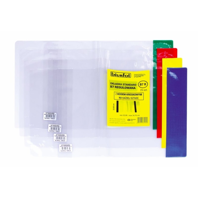 Okładka Standard B6 - 239 Regulowana (25) Z Kod. Na Szt. Ozk-42 Biurfol