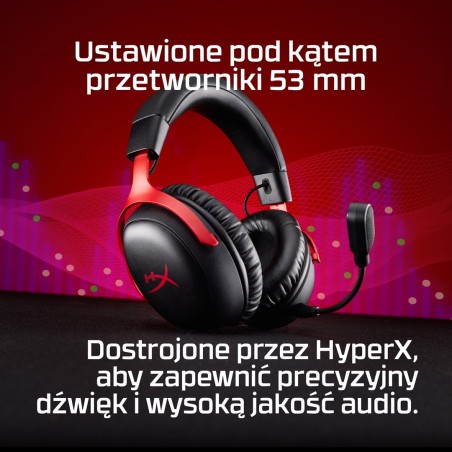 Hyperx Cloud Iii Wireless – Bezprzewodowy Zestaw Słuchawkowy Do Gier (Czarny)