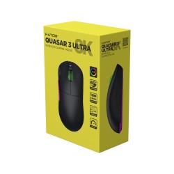 Mysz Dla Graczy Hator Quasar 3 Ultra 8K Wireless Czarna