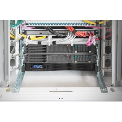 Zasilacz Awaryjny Ups Online Rack 19" Lcd 1000Va/1000W 2X12V/9Ah 8Xc13 1Xc14 Usb Rs232 Rj45 Gł.325Mm