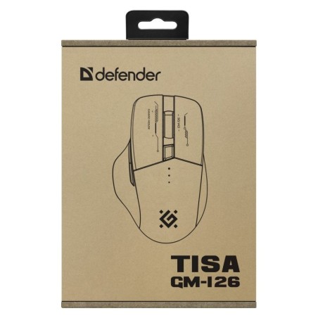 Defender Mysz Gm-126 Tisa Rf+Bt Optic 1600Dpi 6P Biała