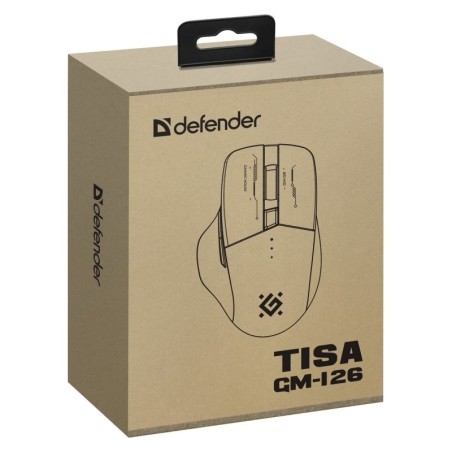 Defender Mysz Gm-126 Tisa Rf+Bt Optic 1600Dpi 6P Biała
