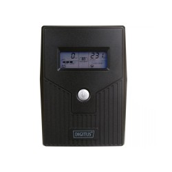 Digitus Ups Line-Ineractive Lcd Basic 800Va/480W Dn-170064-Lcd-B 1X12V/9A Avr 2X Schuko Cee 7/3