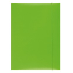 Teczka Z Gumką , Karton, A4, 300Gsm, 3-Skrz., Zielona, Typu Office Products 21191131-02