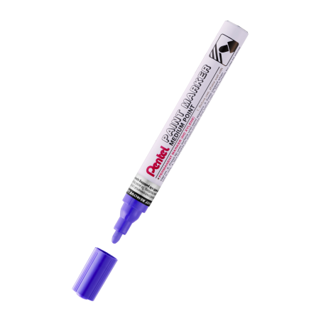 Marker Olejowy Pentel Średnia Okrągła  Końcówka,  Mmp10-V Fioletowy