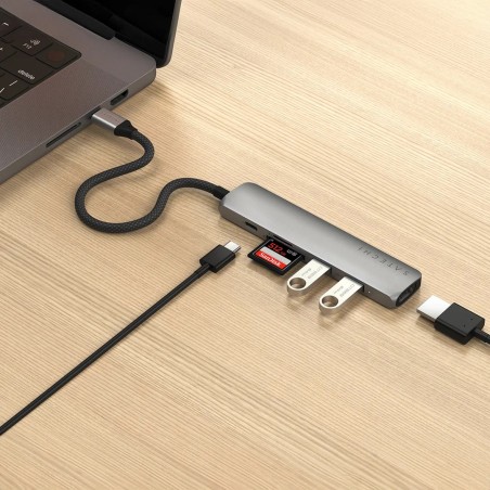 Satechi 6-W-1 - Stacja Dokująca - Usb-C 3.2 Gen 2 - Hdmi