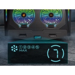 Conceptronic Thyia02B Podkładka Chłodząca Do Laptop 43,2 Cm (17") Czarny
