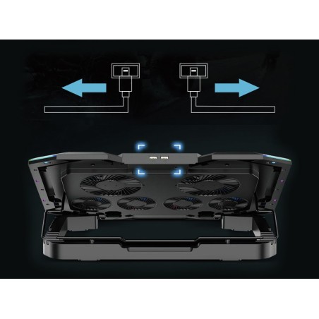 Conceptronic Thyia01B Podkładka Chłodząca Do Laptop 43,2 Cm (17") Szary