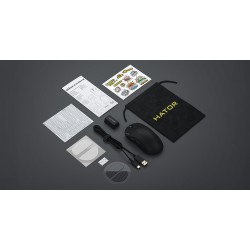 Hator Quasar 3S Ultima 8K Wireless Myszka Gaming Po Prawej Stronie Rf Wireless + Bluetooth + Usb Type-C Optyczny 30000 Dpi