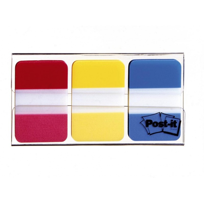 Zakładki Indeksujące Post-It Do Archiwizacji (686-Ryb), Pp, Silne, 38X25Mm, 3X22 Kart., Mix Kolorów