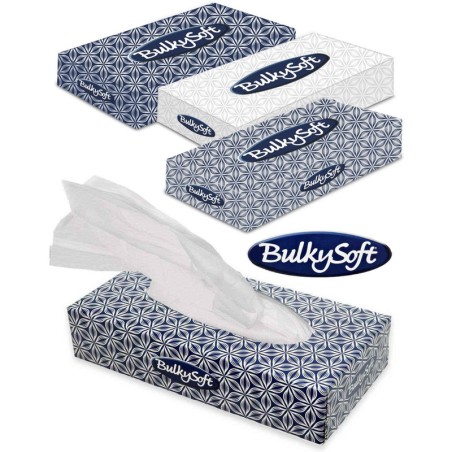 Chusteczki Bulkysoft 2W Celulozowe Białe (100)