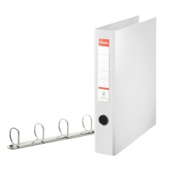 Segregator Ringowy Esselte, A4 Combi Z 4 Kółkami, Grzbiet 62 Mm, 30% Pp Z Recyklingu,  Biały 82400
