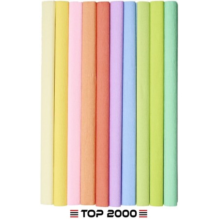 Bibuła Marszczona Top 2000 Creatino 50X200Cm Mix Pastelowy (10)
