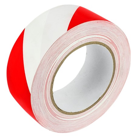 Taśma Ostrzegawcza Samoprzylepna Biało-Czerwona Grand 48Mm 50M Solvent/Kauczuk Naturalny 130-1961
