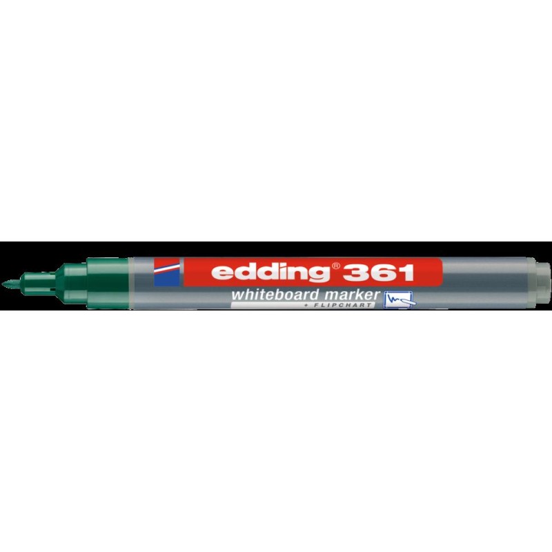 Marker Edding 1Mm Do Tablic Okrągła Końcówka Zielony 361/004/Zi