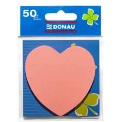 Bloczek Samoprzylepny Donau Serduszko Różowe 7562001Pl-16