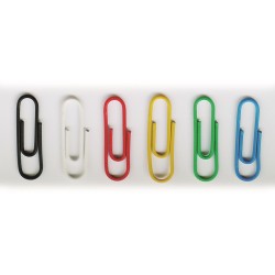 Spinacz 26Mm (100)Kolorowy Powlekany 125300