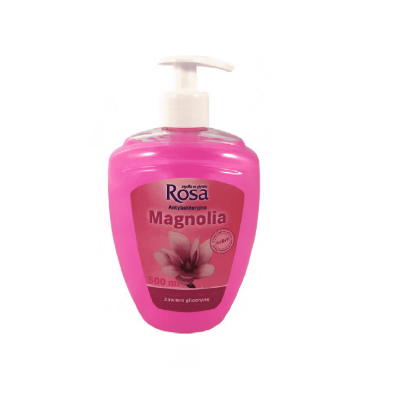 Rosa Mydło W Płynie Antybakteryjne Z Dozownikiem 500Ml Magnolia