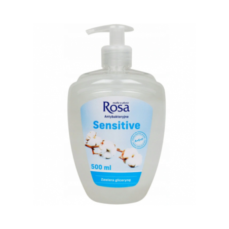 Rosa Mydło W Płynie Antybakteryjne Z Dozownikiem 500Ml Sensitive