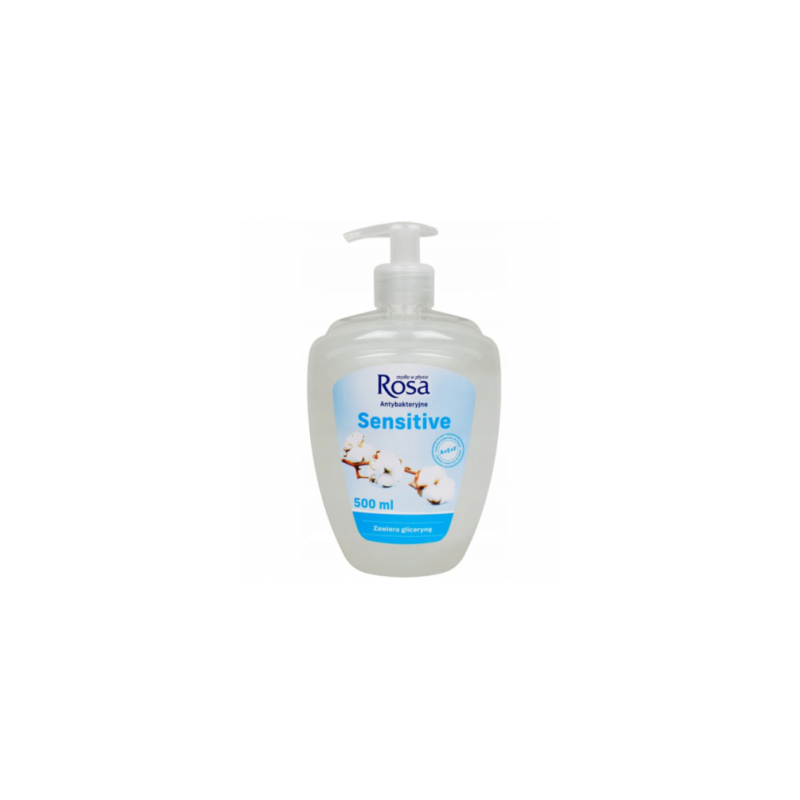 Rosa Mydło W Płynie Antybakteryjne Z Dozownikiem 500Ml Sensitive