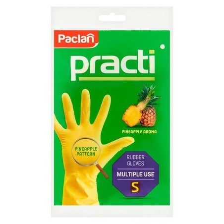 Paclan  Rękawice Gumowe  S Żółte  00001