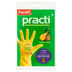 Paclan  Rękawice Gumowe  S Żółte  00001