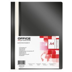 Skoroszyt , Pp, A4, Miękki, 100/170Mikr., Czarny, Typu Office Products 21101111-05