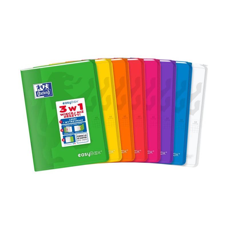 Zeszyt Oxford Pp Easybook A5 60K 90G Kratka Mix 400146693