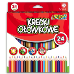 Kredki Ołówkowe Trójkątne 24 Kolory Tt8357 Sale