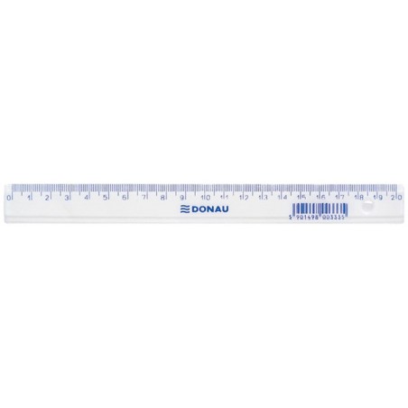Linijka Donau, 20Cm, Zawieszka, Transparentna