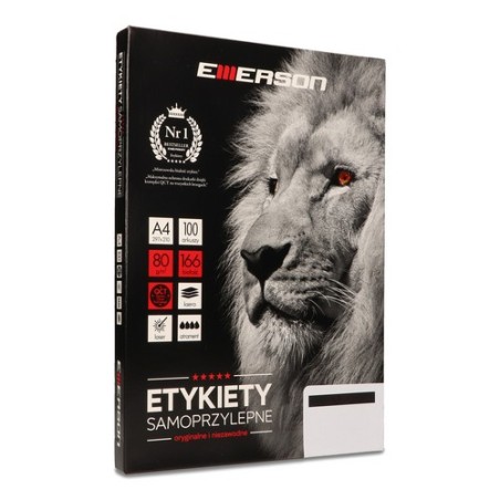 Etykiety A4 210X297Mm Białe Nr027 (100Sztuk) Emerson Eta4210.297