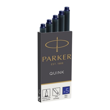 Naboje Z Atramentem Quink - Standard Niebieski - 5 Szt. W Pudełku 1950384 Parker
