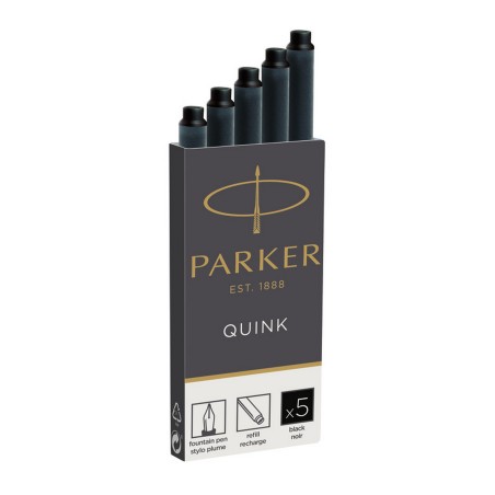 Naboje Z Atramentem Quink - Standard Czarny - 5 Szt. W Pudełku 1950382 Parker