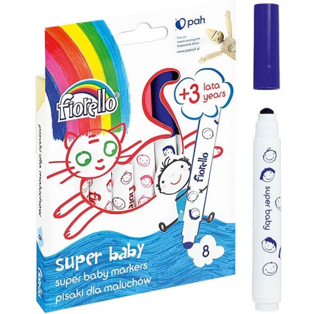Flamastry Fiorello Super Baby 8 Kolorów
