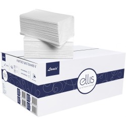 Ręczniki Składane Ellis V-Fold 2W Celuloza Białe (20X150)