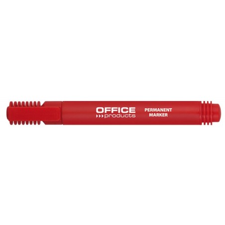 Marker Permanentny , Okrągły, 1-3Mm (Linia), Czerwony, Typu Office Products 17071211-04